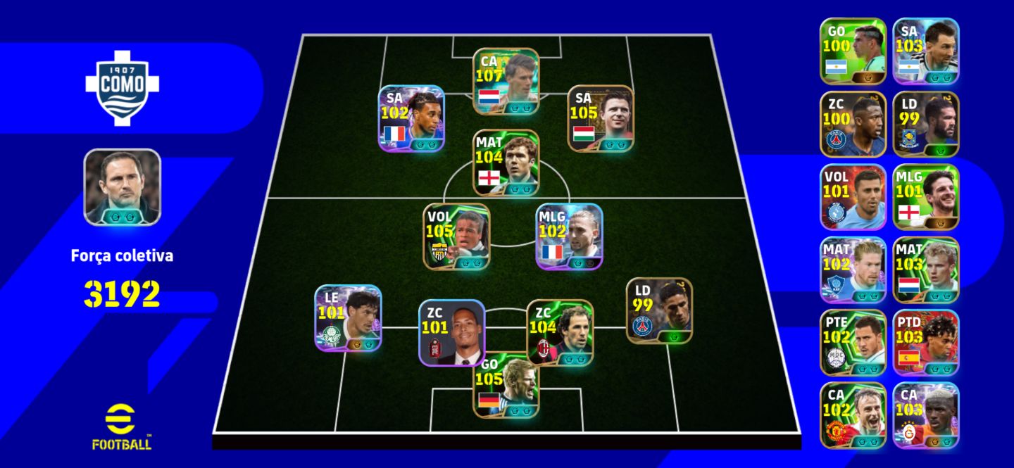EFOOTBALL MOBILE | CONTA TOP COM JOGADORES ESPECIAIS
