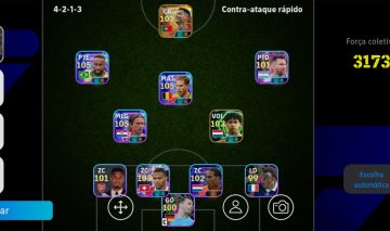 CONTA EFOOTBALL MOBILE | FORÇA 3173 | CR7 107, NEY 105, DE BRUYNE 105...