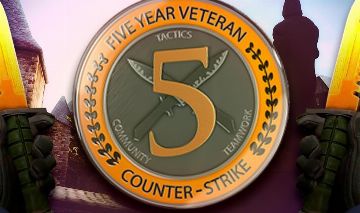 Steam Contas CS 2, Moeda de 5 e 10 Anos - Contas antigas e raras