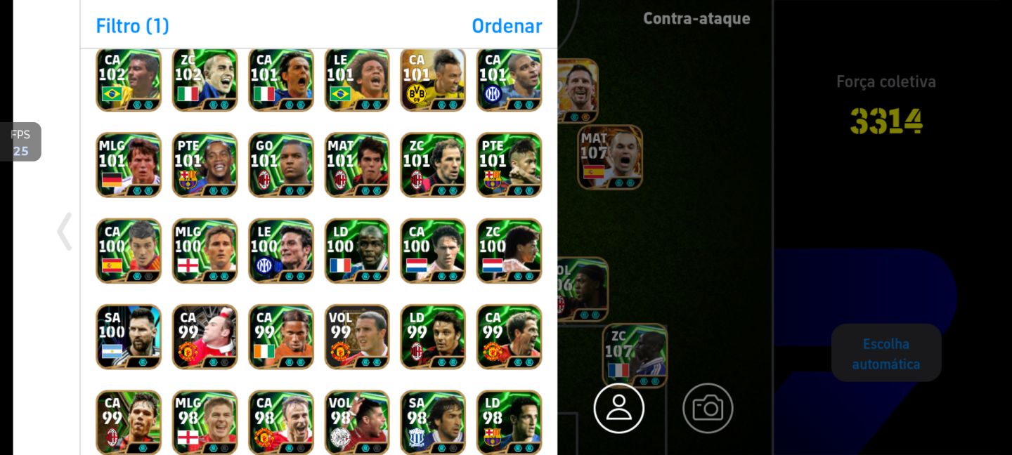 Conta efootball para competitivo e rara