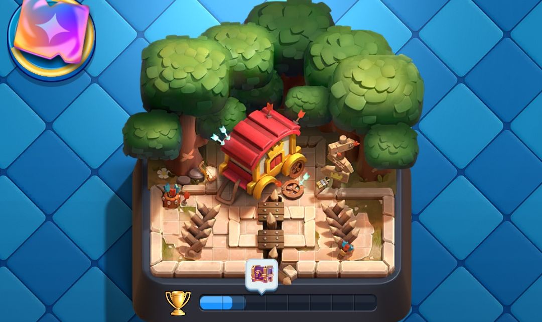 Conta de Clash Royale 10500 troféus com evo da bruxa e evo goblin com dardo!