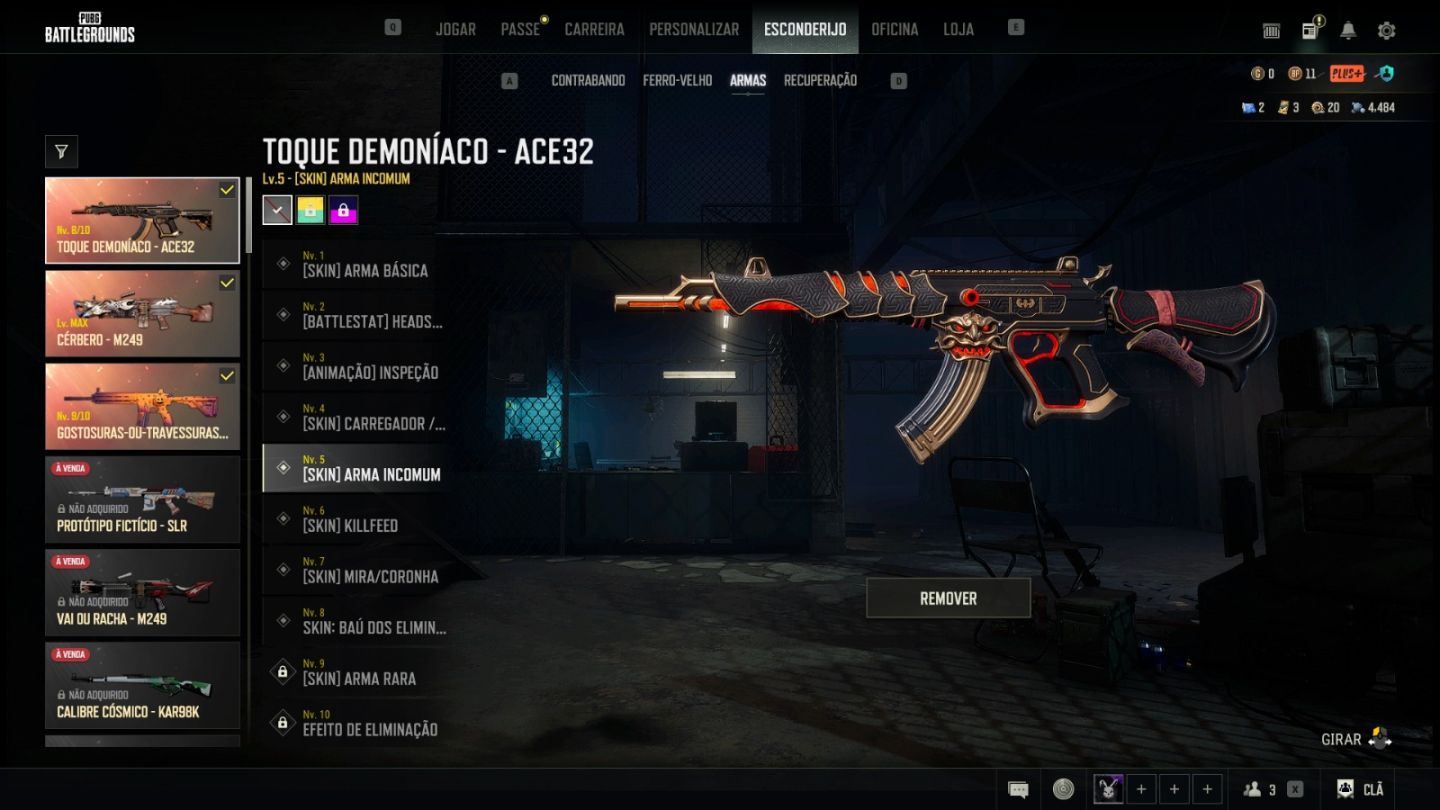 CONTA STEAM 10 ANOS + PUBG COMPLETO | M416 LV.9 + ACE32 LV.8 + M249 MAX + JOGOS