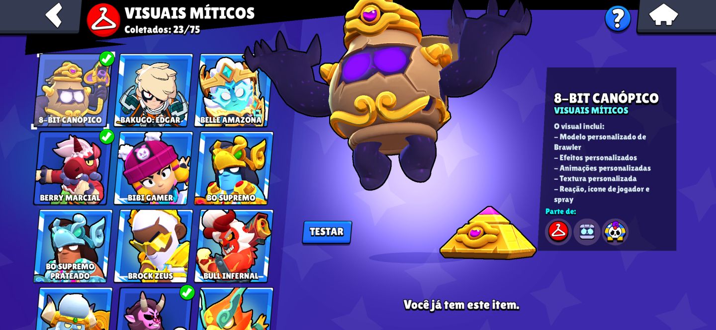 CONTA DE BRAWL STARS 2019