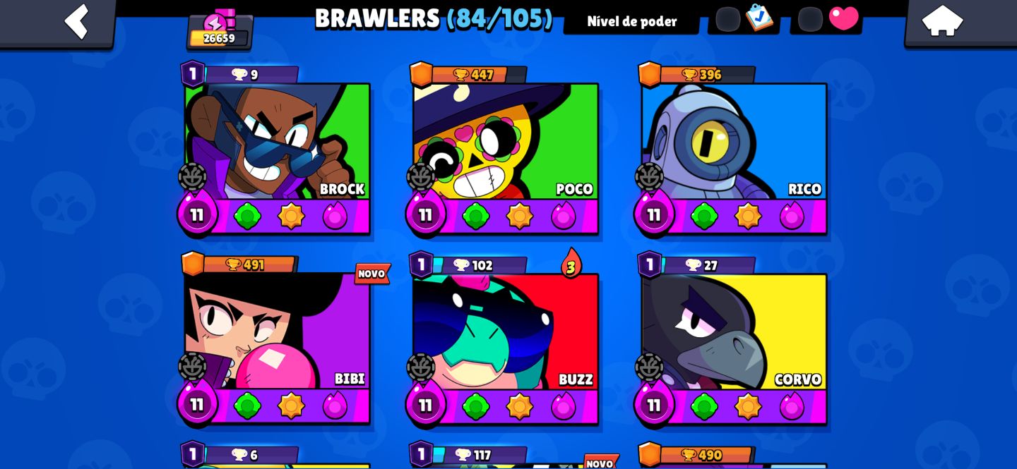 CONTA BRAWL STARS/ SKIN CORVO/ SKIN LEON/ENTRE OUTRAS. MUDANÇA DE TODOS OS DADOS