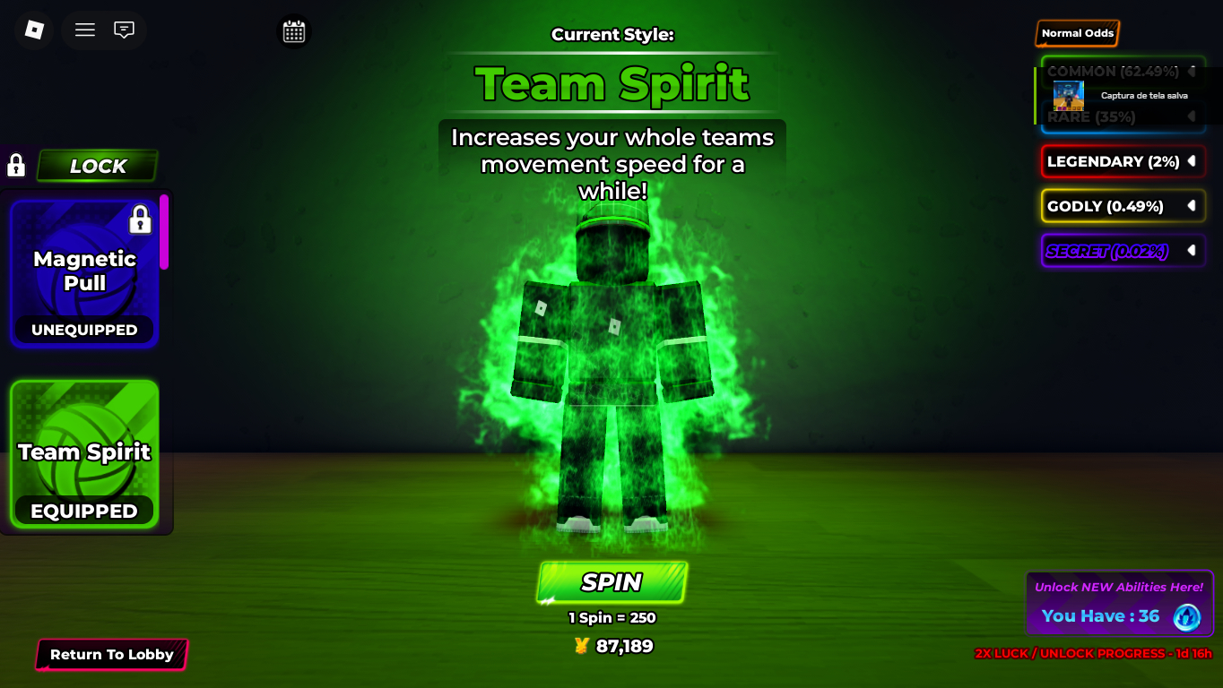 Conta de volleyball legends com [ TSH + AKARI + ENCHO + SANJU ] level + 130