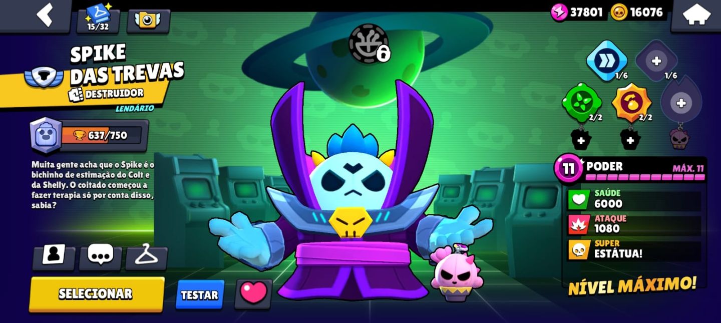 Conta do brawl stars com o primeiro passe com muitas skins lendárias