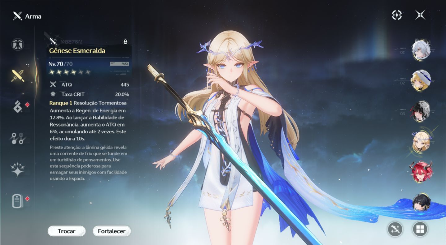 Conta WuWa META | Zani + Phoebe + Ciaccona + Chisa (Todas BIS) + Cartethyia