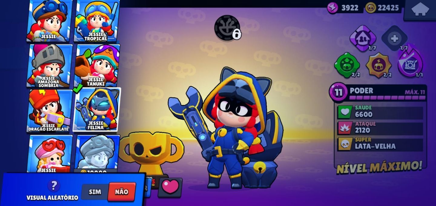 CONTA DE 2019 COM SHELLY ESTELAR (SKINS MAIS RARA DO JOGO) 68K TROFÉUS E MT MAIS