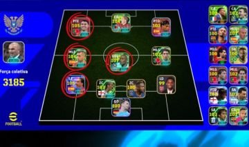 Conta Efootball Força 3185 MAKÉLÉLÉ 107 + CR7 105