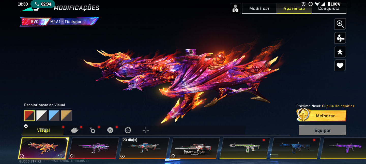 Blood strike ( CONTA COM BASTANTE SKINS DE ARMAS INCLUINDO 2 EVO)