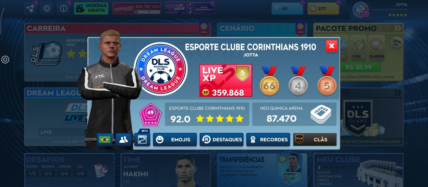 Conta de Dream League Soccer