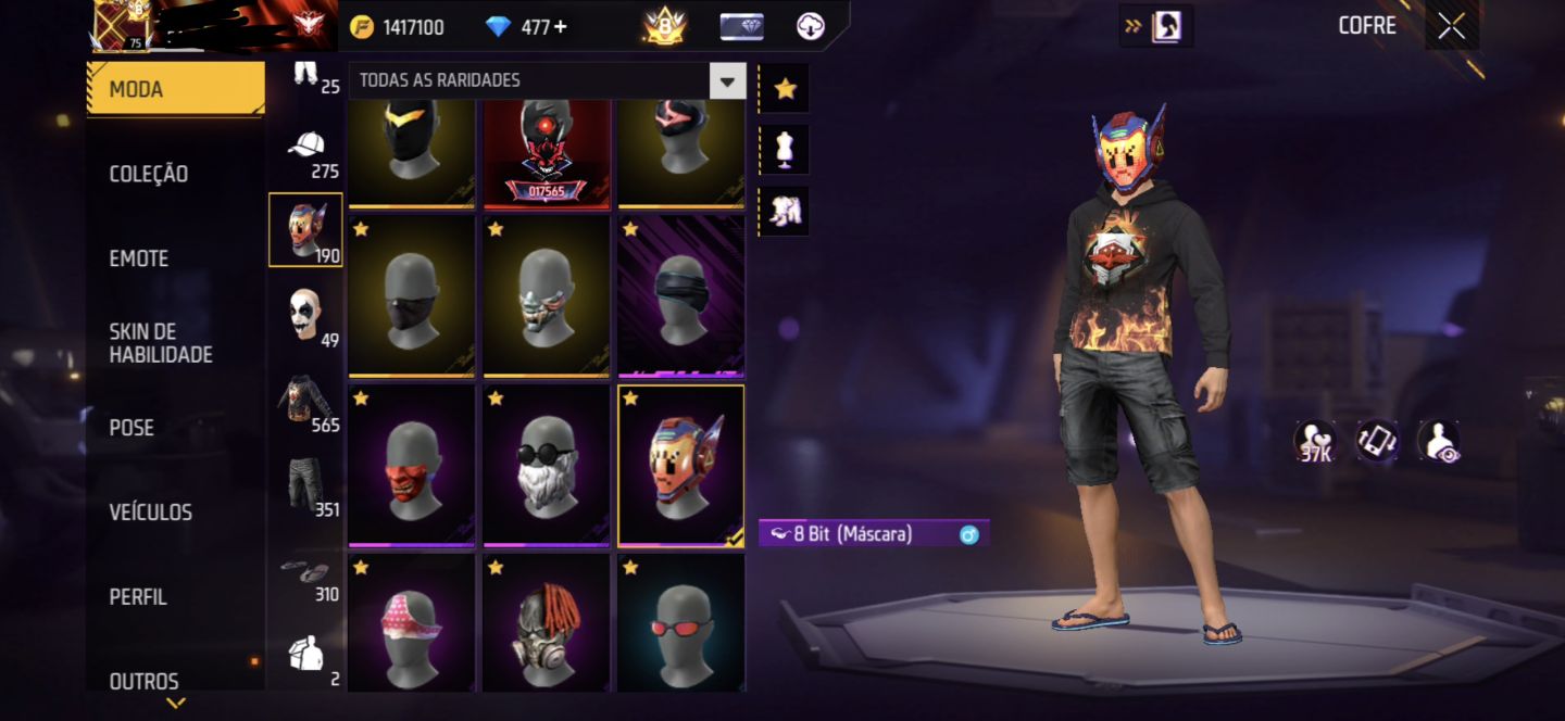 CONTA FREE FIRE ANGELICAL E MESTRE ANTIGO