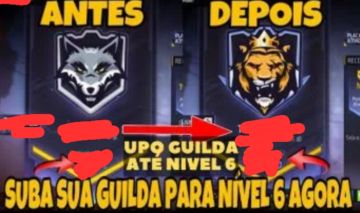 UPO SUA GUILDA NO FREE FIRE PARA O NIVEL 6 EM 24H !