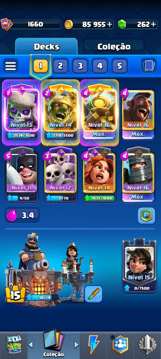 Conta Clash royale 11k troféus