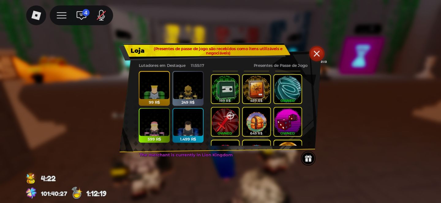 CONTA DE BLOX FRUITS COM VARIAS FRUTAS PERM E MUITO MAIS!, ENTRE OUTROS JOGOS!