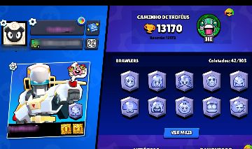 CONTA DE BRAWL STARS > 13K | 42 BRAWLERS | 3 LENDÁRIOS | 2 HÍPER | 2019