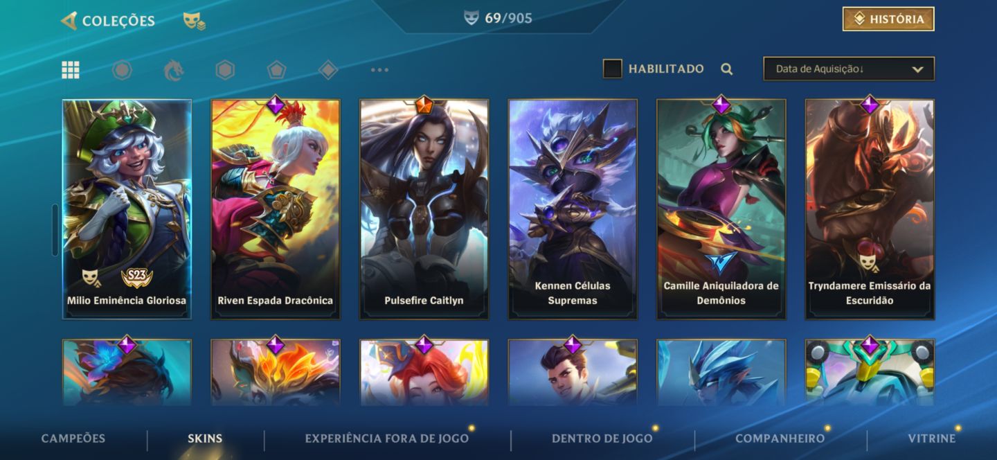 Conta Wild Rift Skins de Eventos / Mestre 3
