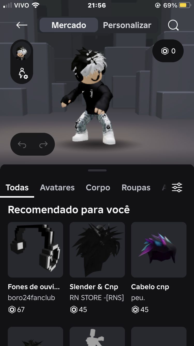 Conta de roblox Cnp cheia de itens e coisas pra você
