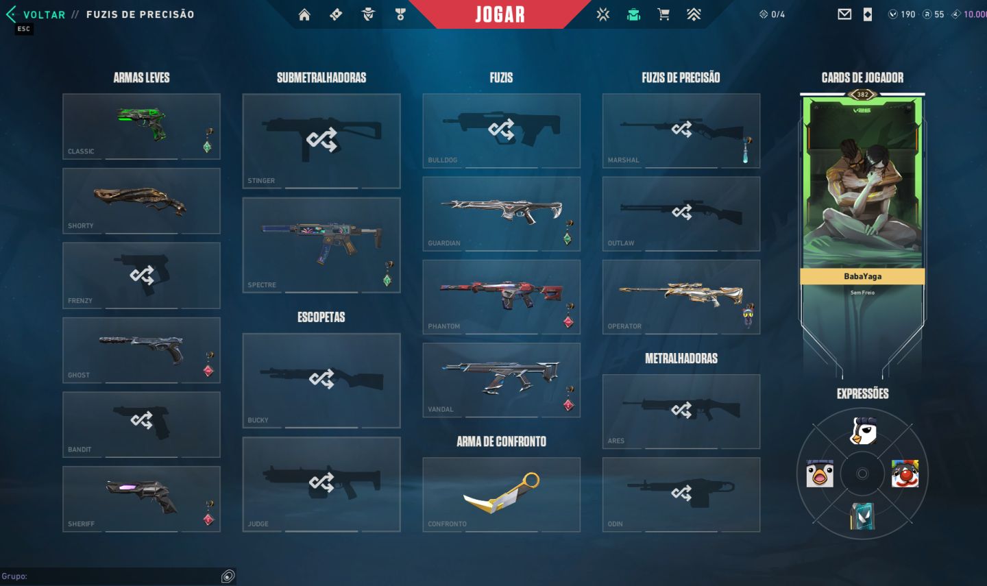 CONTA DE VALORANT mais de 26 skins COMPRADAS (SKINS EXCLUSIVAS) peak imortal 2