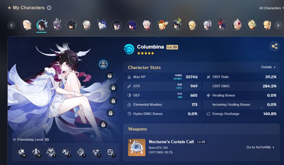 CONTA DUPLA GENSHIN E HONKAI 27 T5 AR60 NO GENSHIN