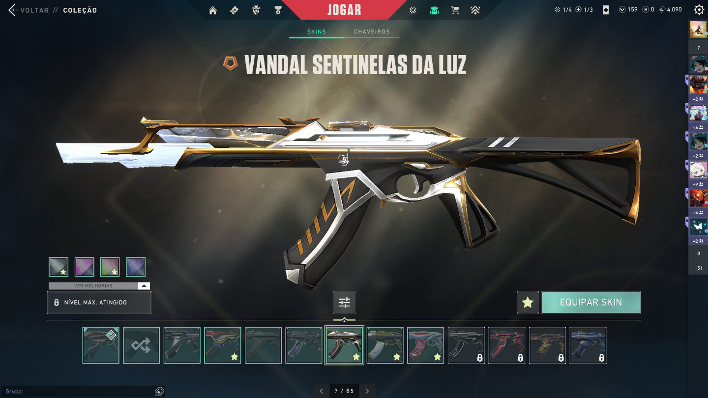 Conta de valorant dima 1 com primordium e leque raro