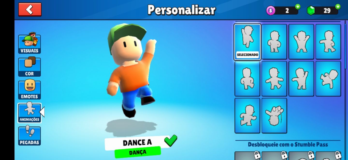 Conta de stumble guys