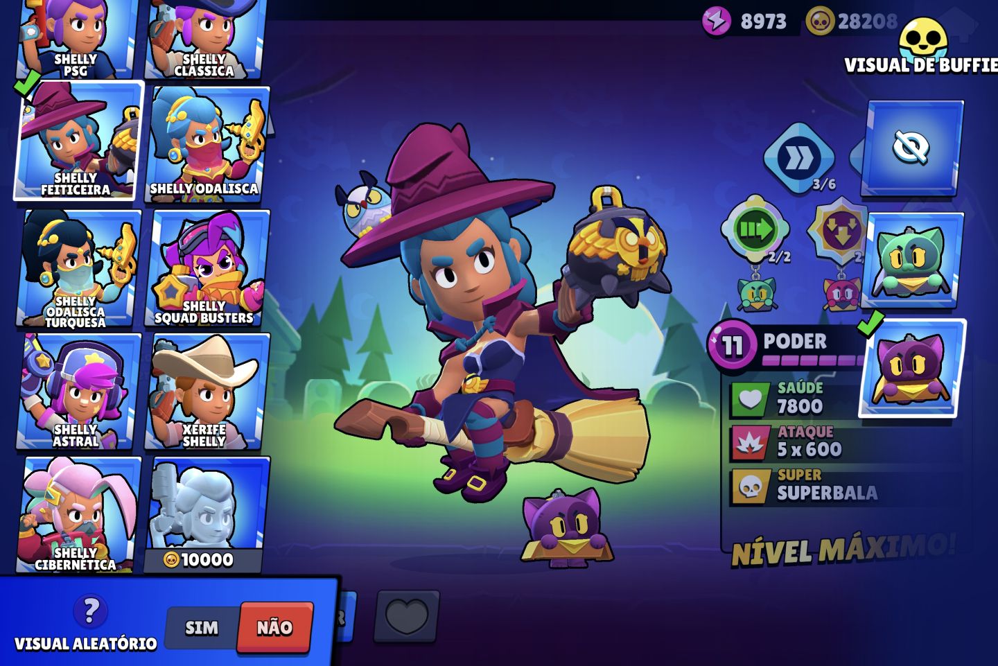 CONTA BRAWL STARS FULL LV11 HIPERCARGAS E BUFFIES / 105K TROFÉUS / 2 FRANK REI