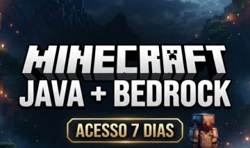 MINECRAFT JAVA + BEDROCK | ACESSO 7 DIAS