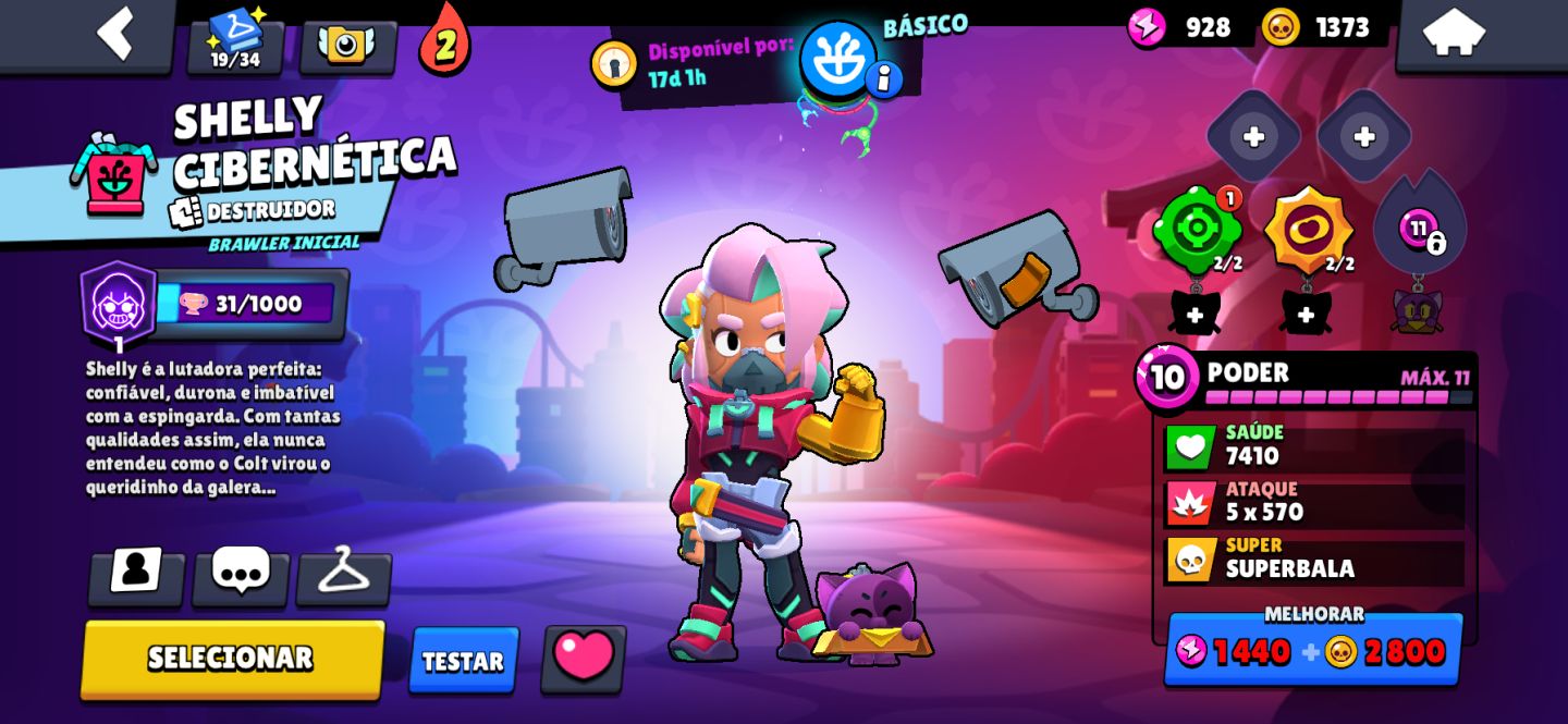 CONTA BRAWL STARS 10.6K+ TROFÉUS | 8 PRESTÍGIOS | COLT ROBÔ | VÁRIOS PODER 11