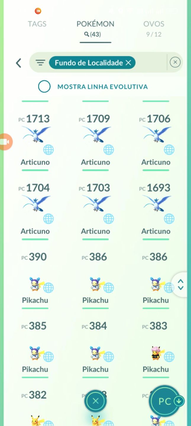 Conta nível 46e 6místico e 88 lendários e 9 mewtwo de armadura 1 mewtwo 100%