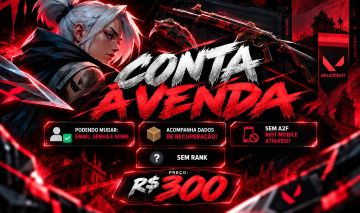 CONTA VALORANT FULL ACESSO | KARAMBIT SUBLIME + VANDAL SUBLIME + PHANTOM ÍON