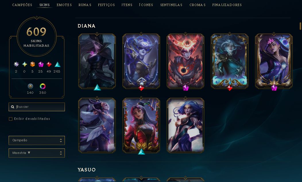 CONTA LEAGUE OF LEGENDS 2015