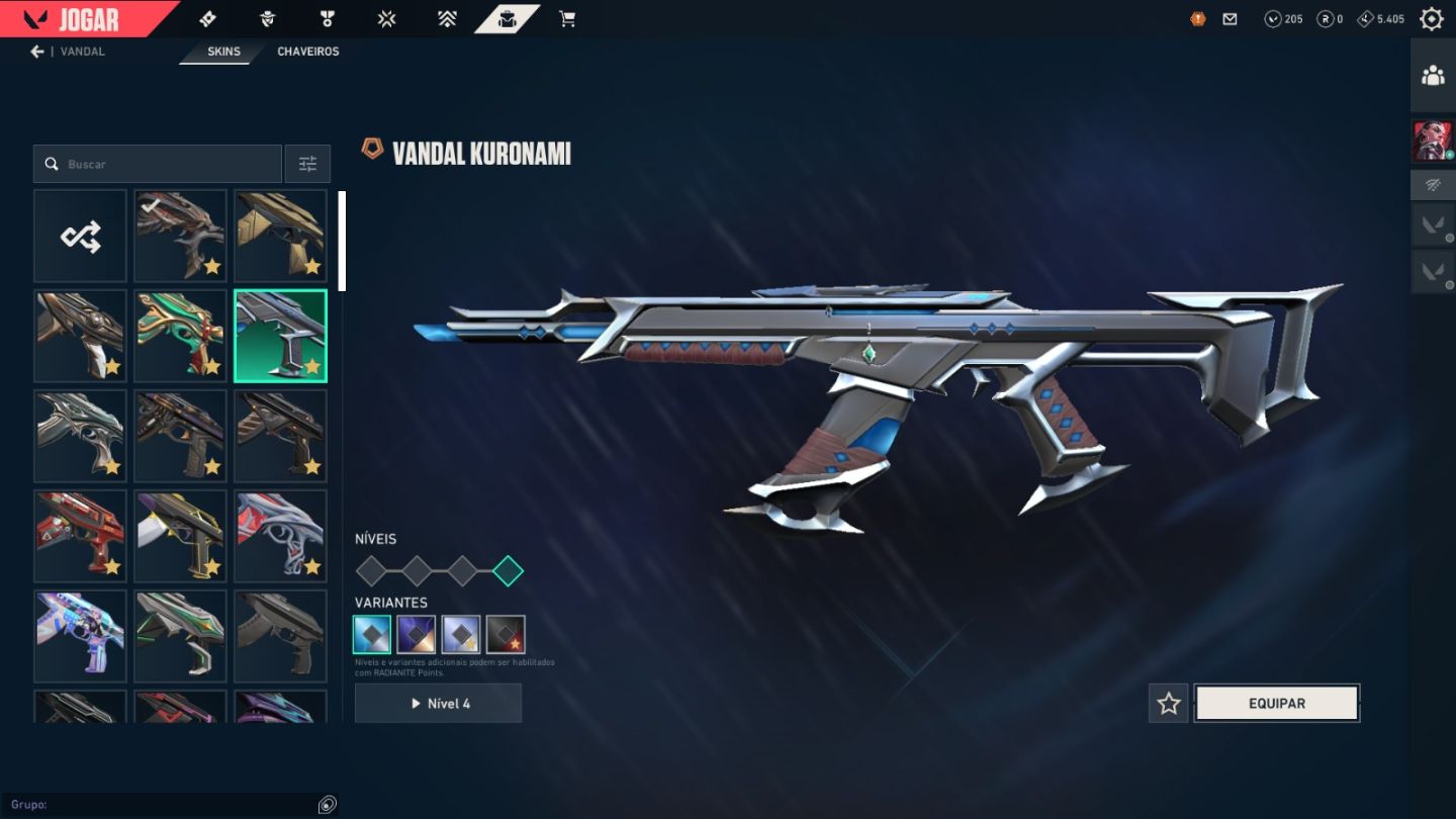 CONTA DE VALORANT COM MUITAS SKINS DE FACA + VANDAL + SHERIFF