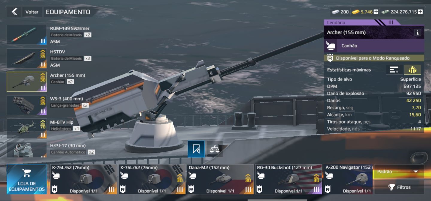 Conta de modern warships