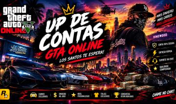 SERVIÇO DE UP DE CONTAS GTA 5 ONLINE