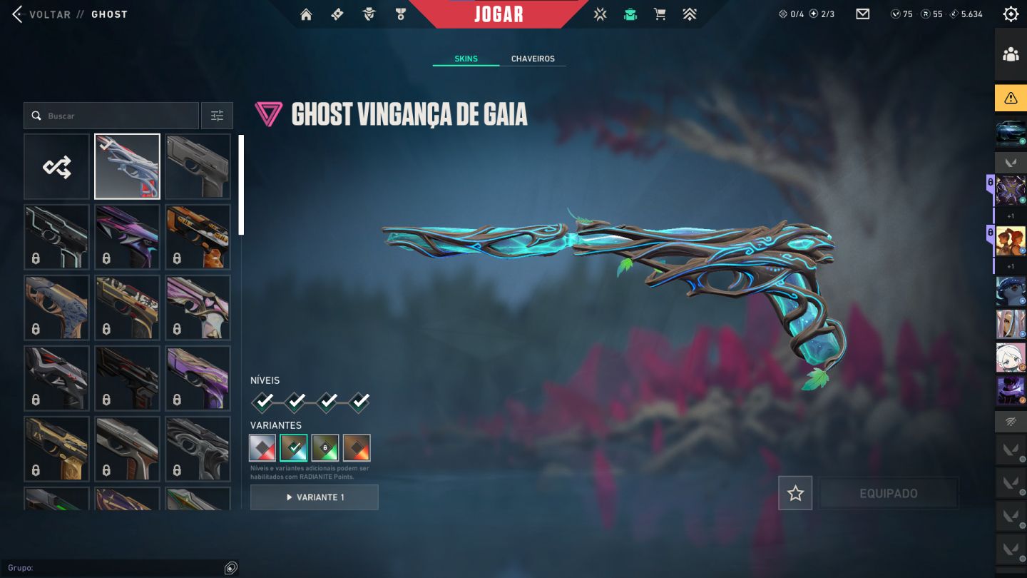 CONTA FULLACESSO COM KARAMBIT ION E VANDAL PRIMORDIUM ENTRE OUTRAS SKINS