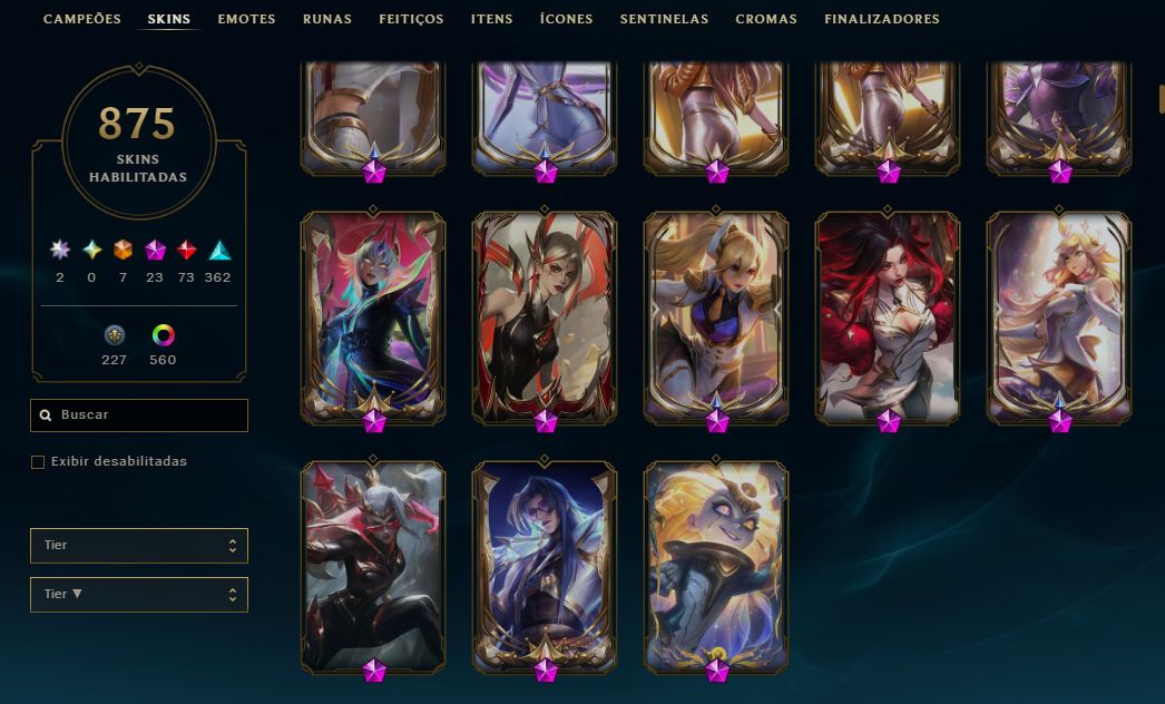 Conta Challenger Flex 1k pdl 880 Skins