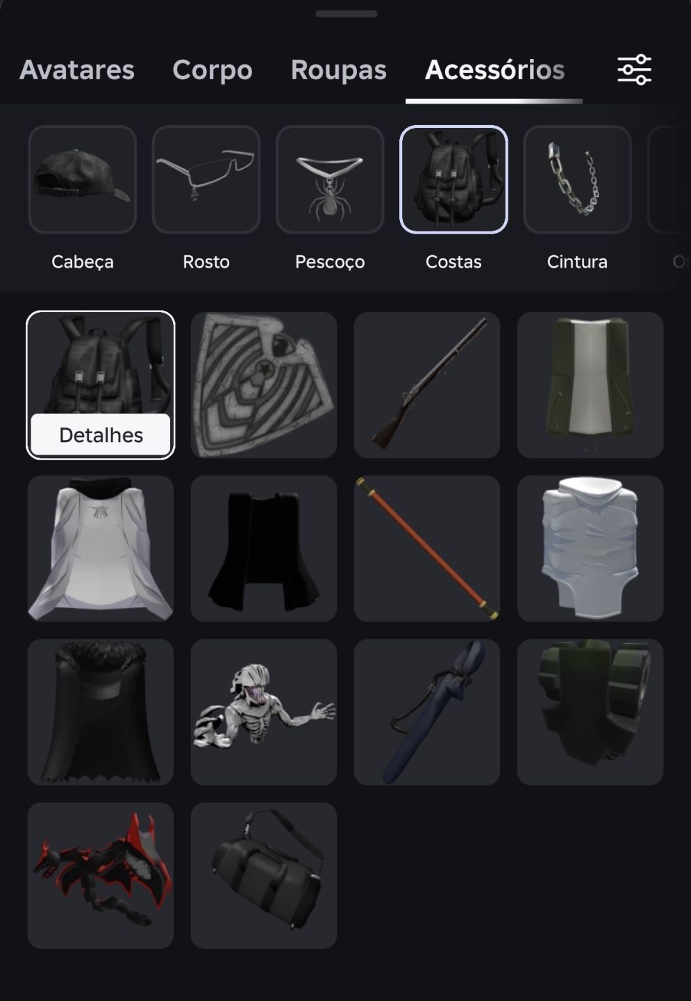 Conta Roblox com Skins, Robux e Gamepasses