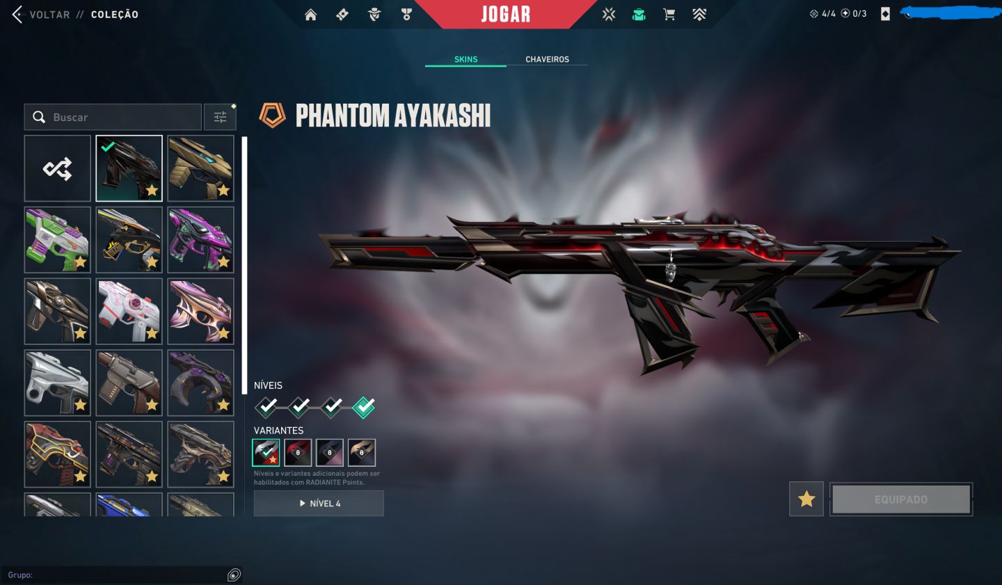 PRA SAIR LOGO Conta Valorant Full Skins Champions ( exceto 2022 )