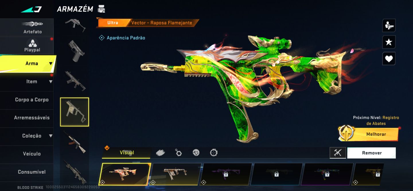 Eterna:Sussurro skins lendárias:13 skins ultras:7 skin limitadas:1
