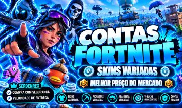 CONTAS FORTINITE COM SKINS, RARAS, EPICAS, COMUNS, LENDARIAS, ADQUIRA AGORA