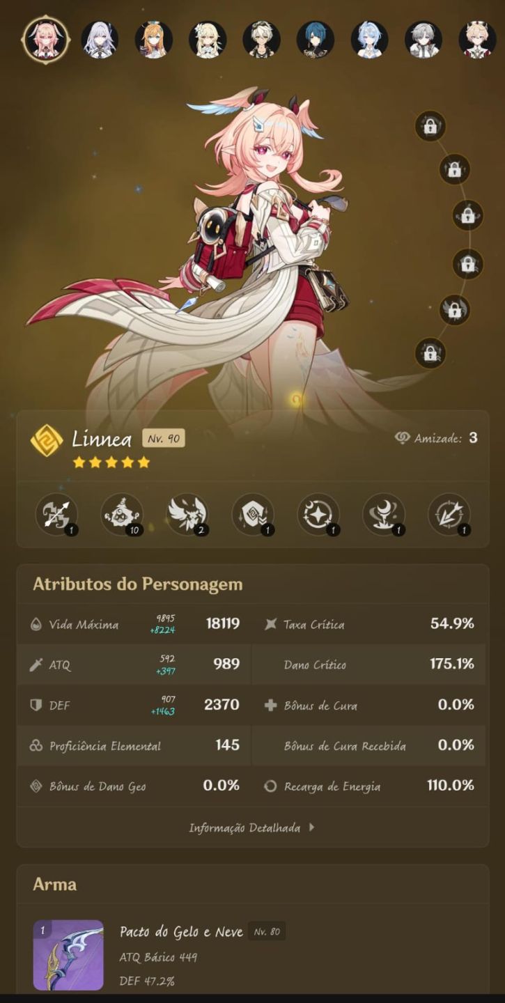Conta de genshin fresquinha para sair! Vesna e odette meta+ zzz
