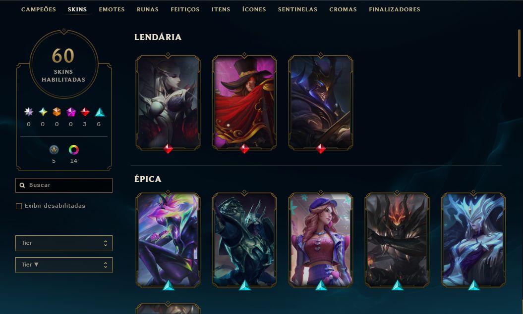 CONTA LOL DIAMANTE 4