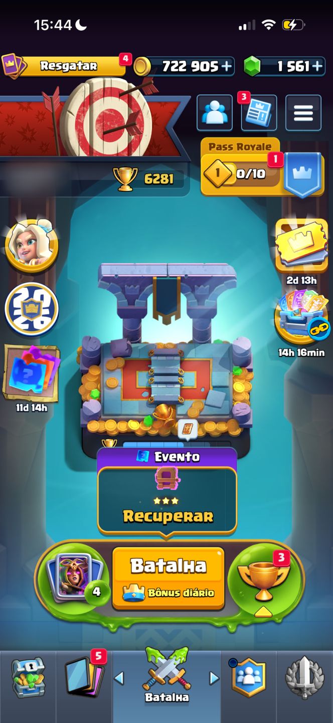 Contas de Clash Royale - Mínimo 1K Troféus