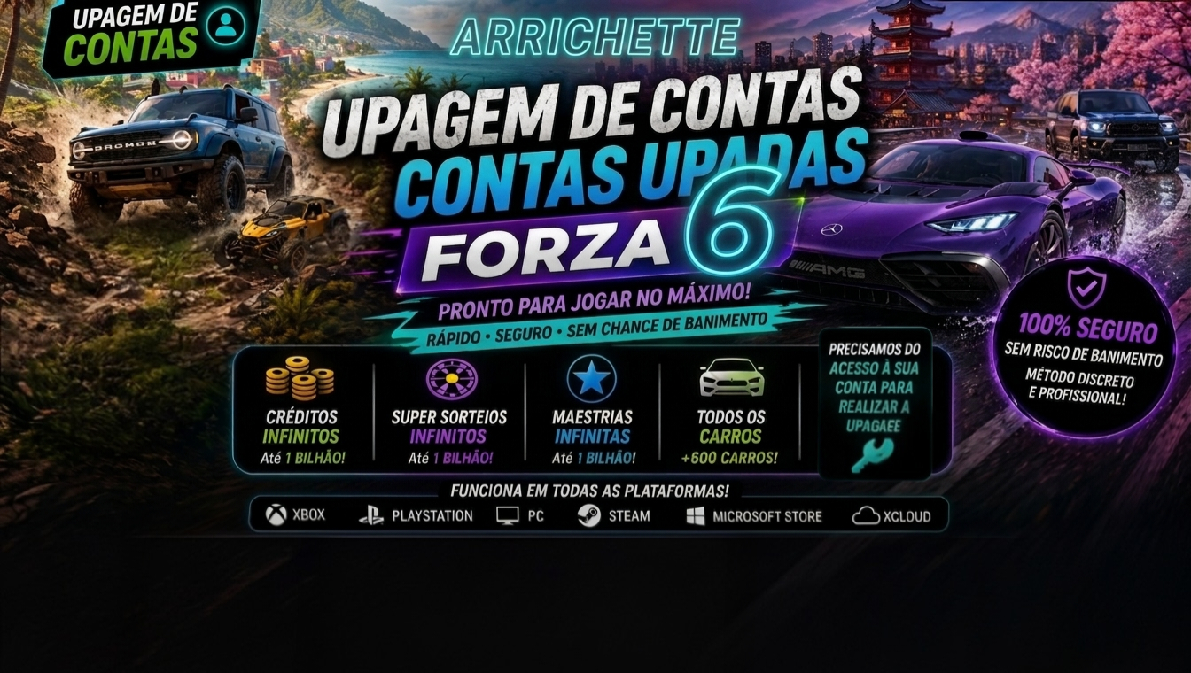 Dinheiro/Carros/Roletas/Maestria no Forza Horizon 6 na sua Conta