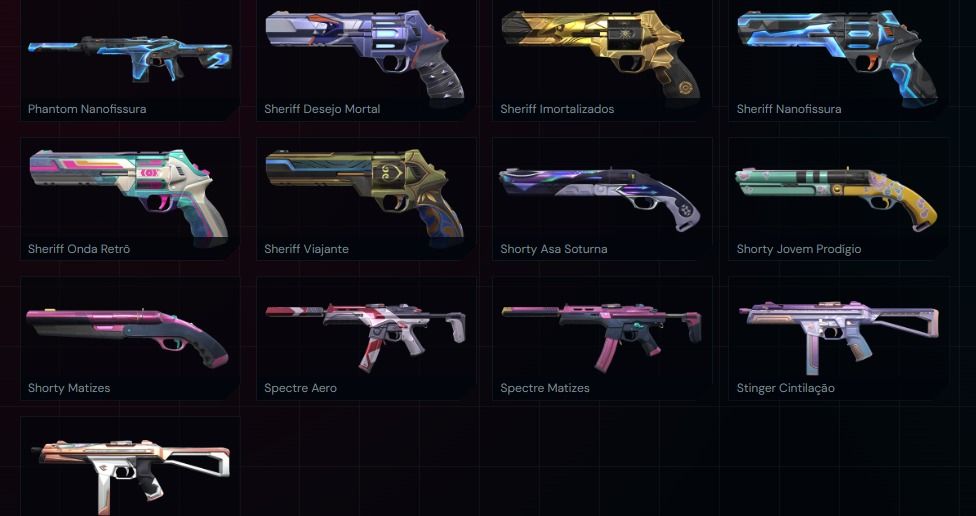 CONTA VALORANT COM 111 SKINS E 6 FACAS (COM PHANTOM AYAKASHI /VANDAL FLORETÉREA)