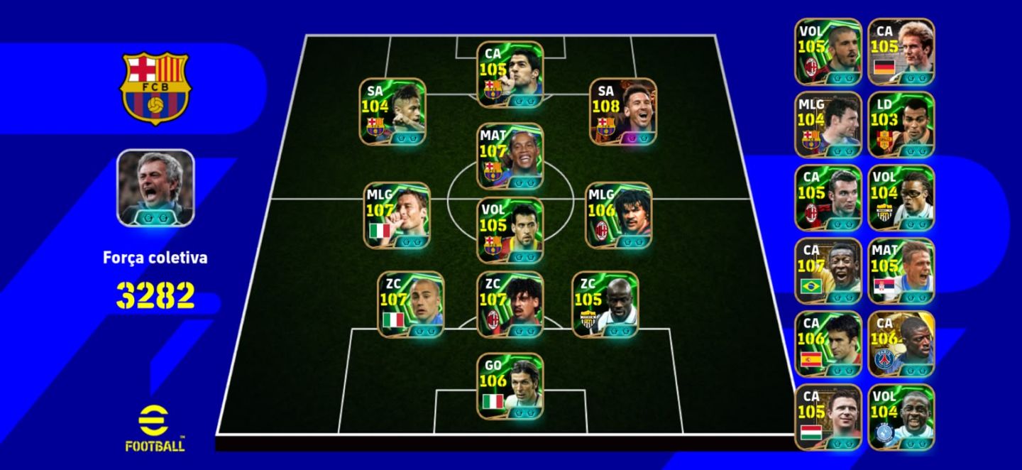 Conta Efootball trio MSN