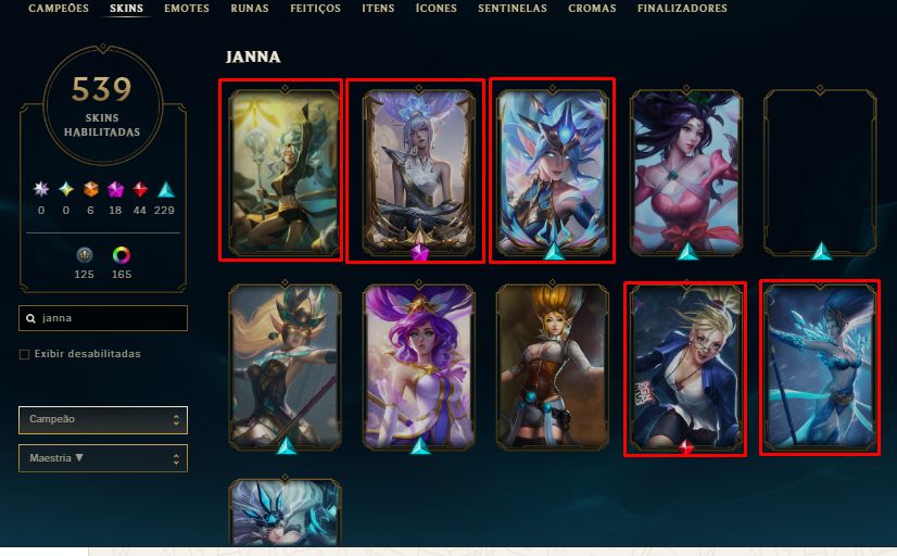 [Conta Mono Sup] Main Sup Maestria Lulu/janna/teemo 500 Skins[VEM COM DADOS]