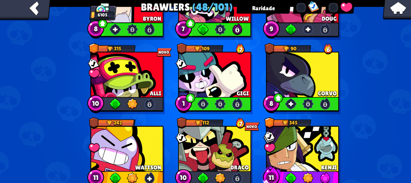 BRAWL STARS | MUITOS PERSONAGENS + SKINS + BRAWL PASSES