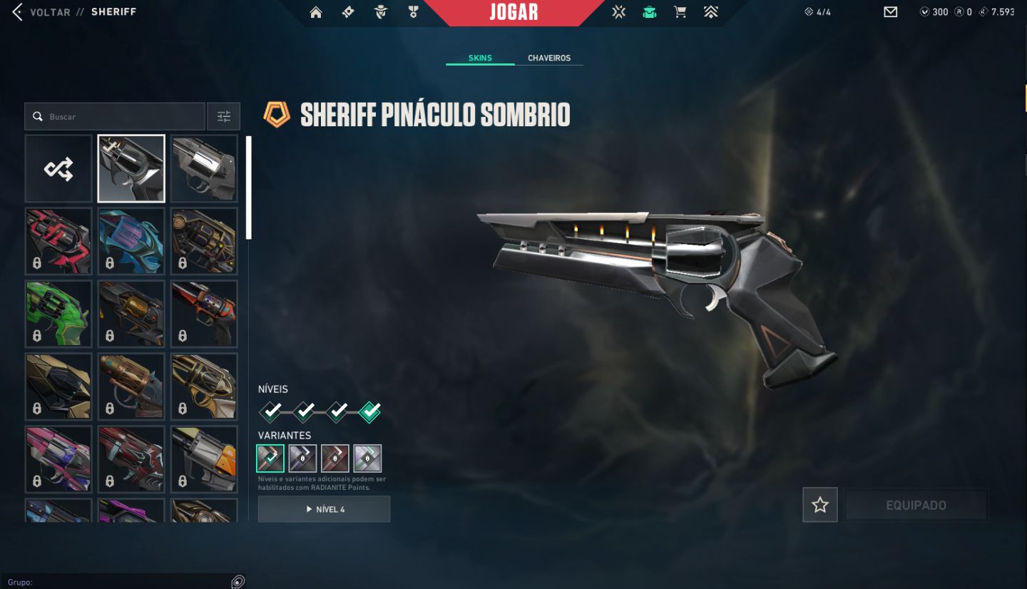 CONTA VALORANT VERIFICADO, NIVEL 21 COM PACOTE PINACULO SOMBRIO
